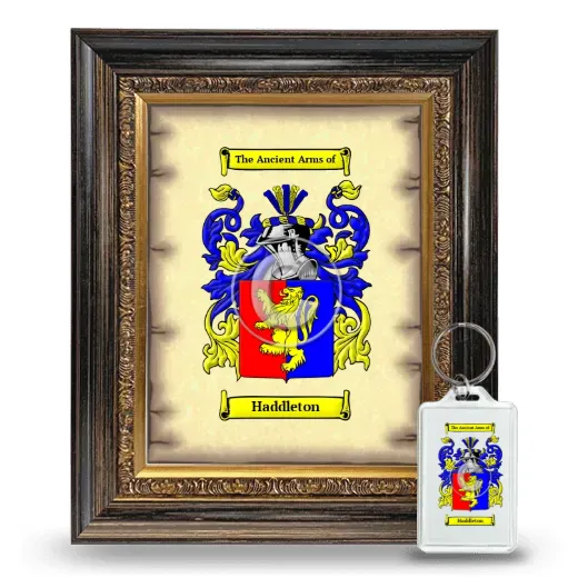 Haddleton Framed Coat of Arms and Keychain - Heirloom