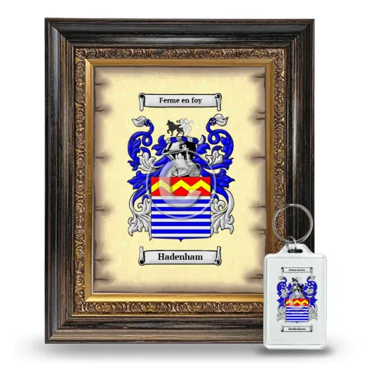 Hadenham Framed Coat of Arms and Keychain - Heirloom