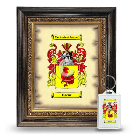 Haene Framed Coat of Arms and Keychain - Heirloom