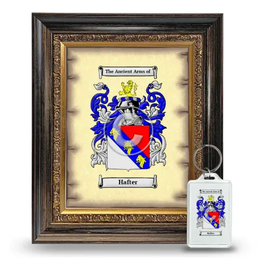 Hafter Framed Coat of Arms and Keychain - Heirloom