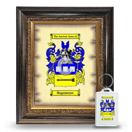 Hagemeyer Framed Coat of Arms and Keychain - Heirloom