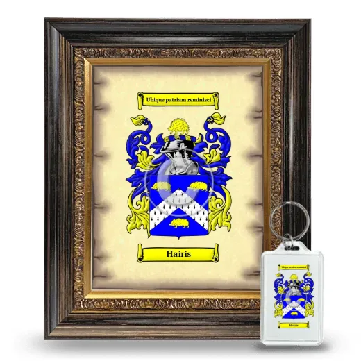 Hairis Framed Coat of Arms and Keychain - Heirloom