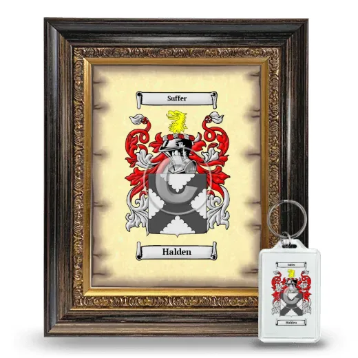 Halden Framed Coat of Arms and Keychain - Heirloom