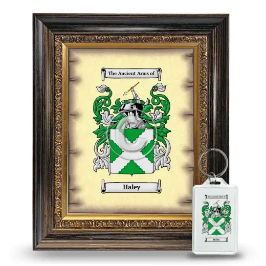 Haley Framed Coat of Arms and Keychain - Heirloom