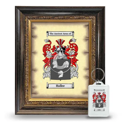 Hallee Framed Coat of Arms and Keychain - Heirloom