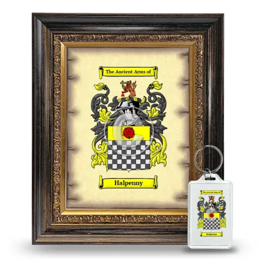 Halpenny Framed Coat of Arms and Keychain - Heirloom