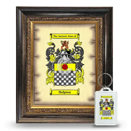 Halpeny Framed Coat of Arms and Keychain - Heirloom