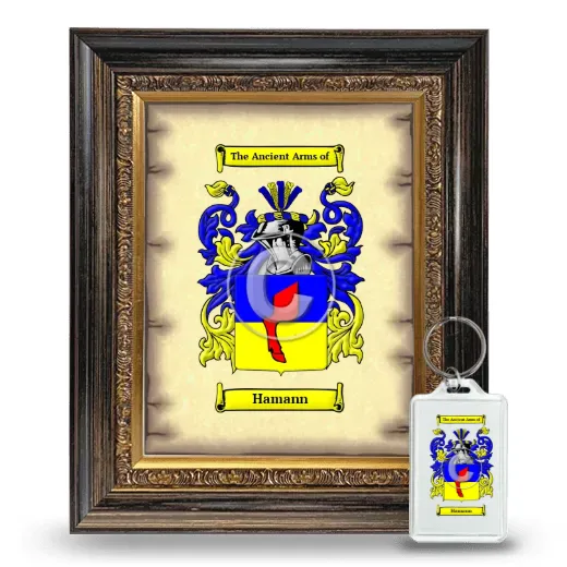 Hamann Framed Coat of Arms and Keychain - Heirloom