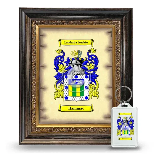 Hammac Framed Coat of Arms and Keychain - Heirloom