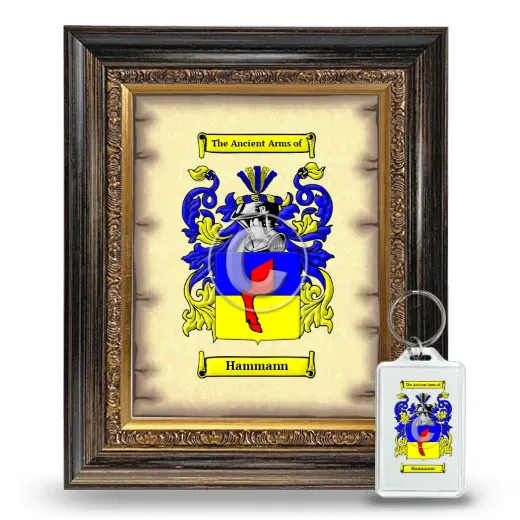 Hammann Framed Coat of Arms and Keychain - Heirloom