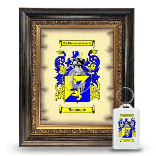 Hammare Framed Coat of Arms and Keychain - Heirloom