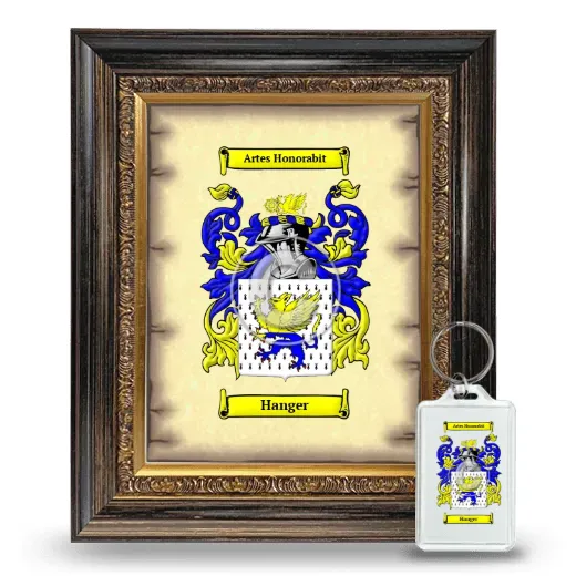 Hanger Framed Coat of Arms and Keychain - Heirloom