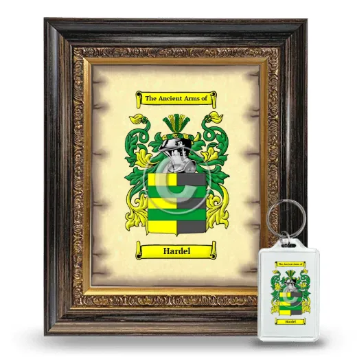 Hardel Framed Coat of Arms and Keychain - Heirloom