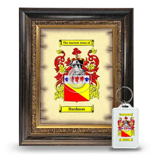 Hardmon Framed Coat of Arms and Keychain - Heirloom