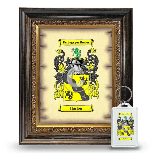 Harlon Framed Coat of Arms and Keychain - Heirloom