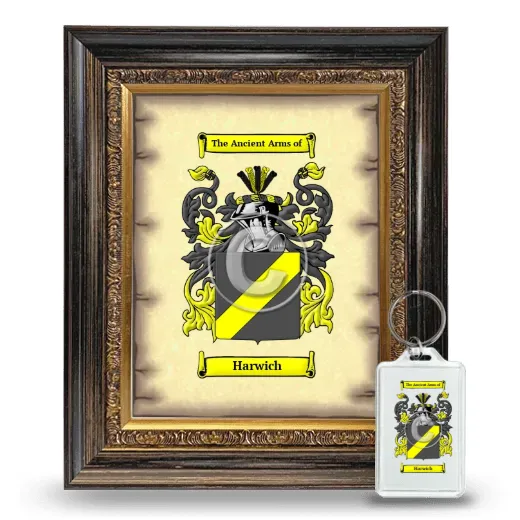 Harwich Framed Coat of Arms and Keychain - Heirloom