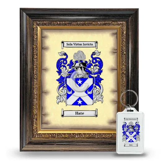 Hate Framed Coat of Arms and Keychain - Heirloom