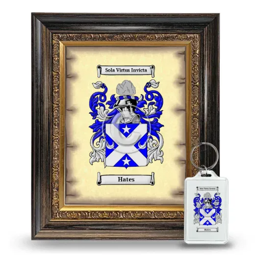 Hates Framed Coat of Arms and Keychain - Heirloom