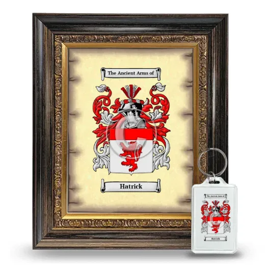 Hatrick Framed Coat of Arms and Keychain - Heirloom