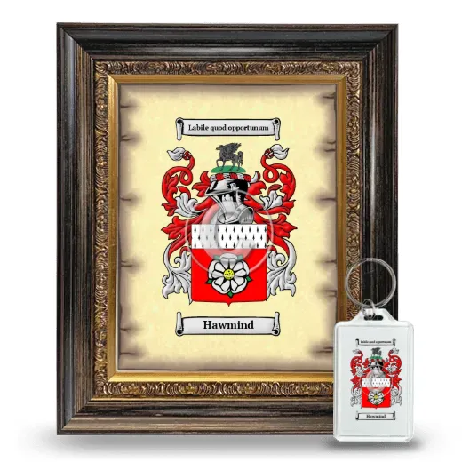 Hawmind Framed Coat of Arms and Keychain - Heirloom
