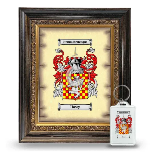 Hawy Framed Coat of Arms and Keychain - Heirloom
