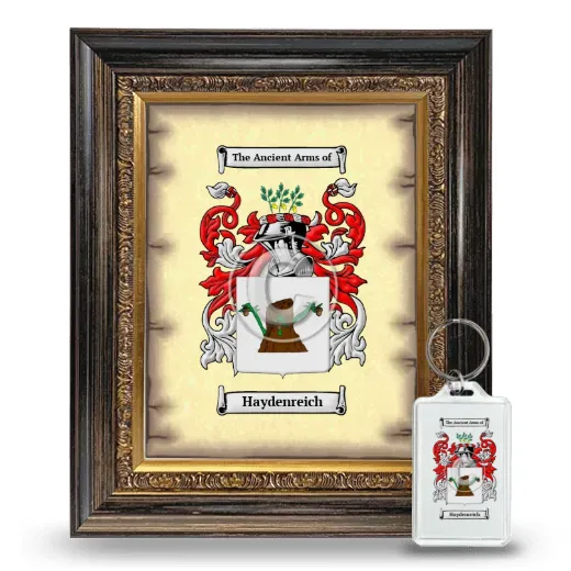 Haydenreich Framed Coat of Arms and Keychain - Heirloom