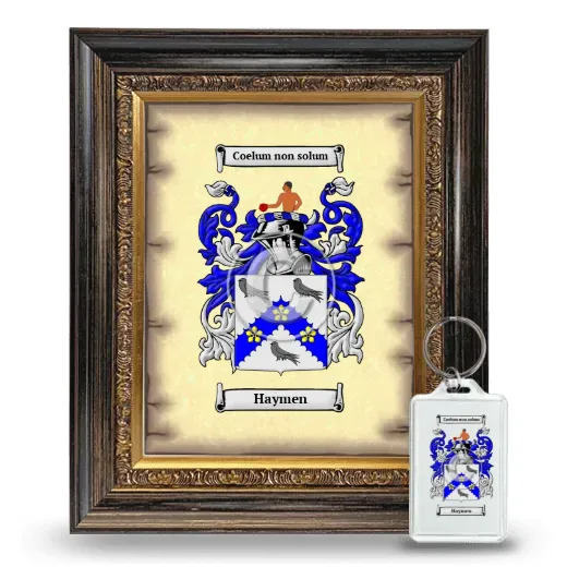 Haymen Framed Coat of Arms and Keychain - Heirloom
