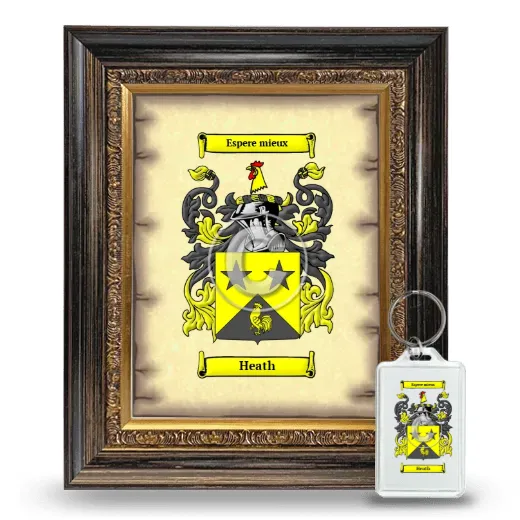 Heath Framed Coat of Arms and Keychain - Heirloom