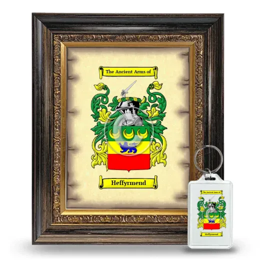 Heffyrmend Framed Coat of Arms and Keychain - Heirloom