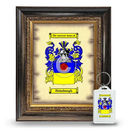 Heimbaugh Framed Coat of Arms and Keychain - Heirloom