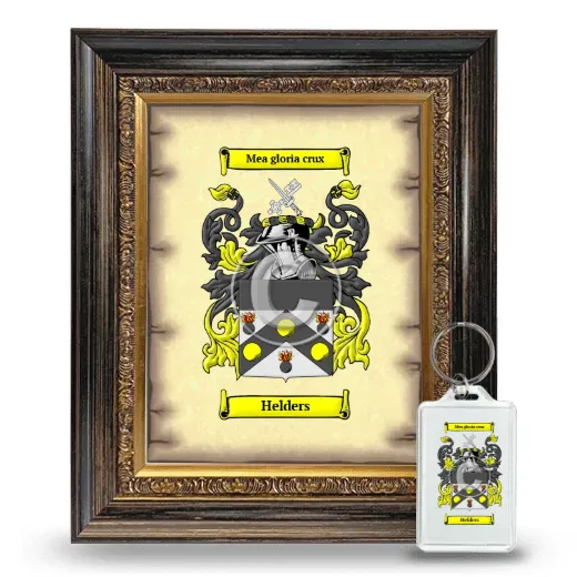 Helders Framed Coat of Arms and Keychain - Heirloom