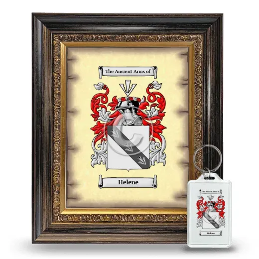 Helene Framed Coat of Arms and Keychain - Heirloom