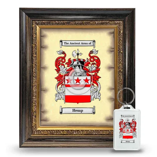 Hemp Framed Coat of Arms and Keychain - Heirloom