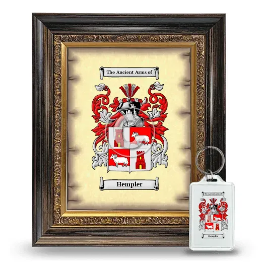 Hempler Framed Coat of Arms and Keychain - Heirloom