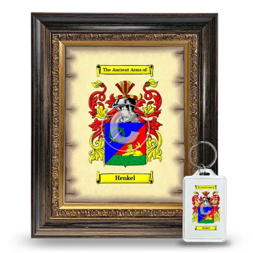 Henkel Framed Coat of Arms and Keychain - Heirloom