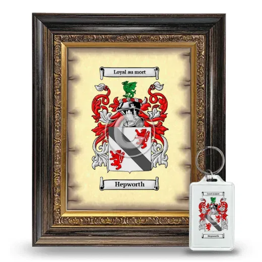 Hepworth Framed Coat of Arms and Keychain - Heirloom