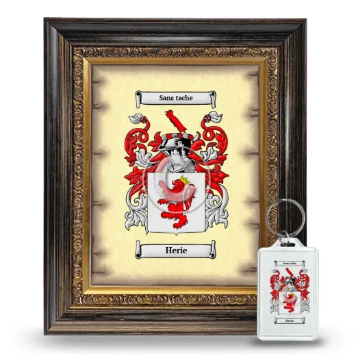 Herie Framed Coat of Arms and Keychain - Heirloom