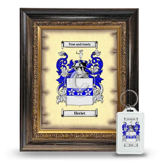 Heriet Framed Coat of Arms and Keychain - Heirloom