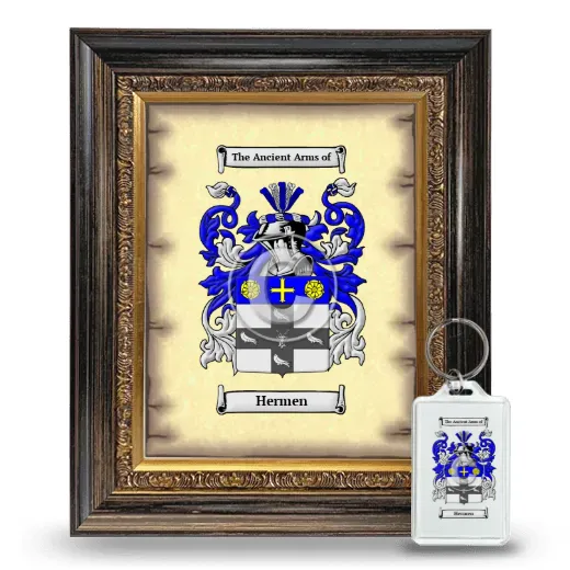 Hermen Framed Coat of Arms and Keychain - Heirloom