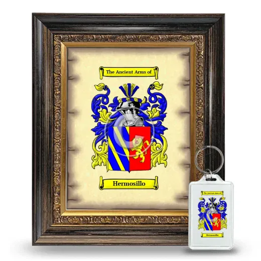 Hermosillo Framed Coat of Arms and Keychain - Heirloom