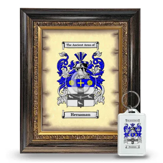 Hernaman Framed Coat of Arms and Keychain - Heirloom