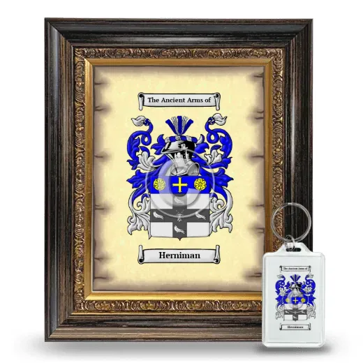 Herniman Framed Coat of Arms and Keychain - Heirloom