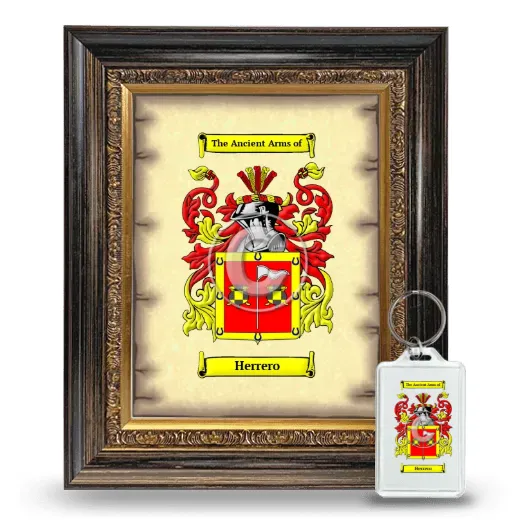 Herrero Framed Coat of Arms and Keychain - Heirloom