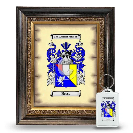 Hesse Framed Coat of Arms and Keychain - Heirloom