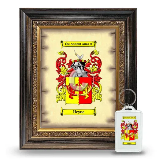 Heyne Framed Coat of Arms and Keychain - Heirloom
