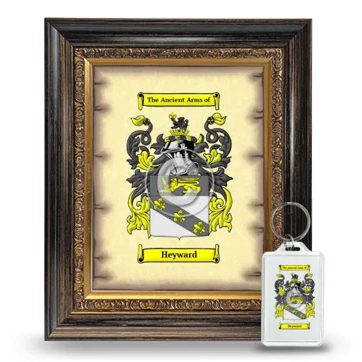 Heyward Framed Coat of Arms and Keychain - Heirloom