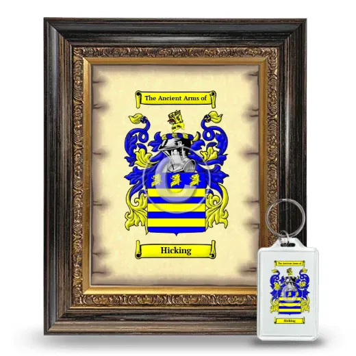 Hicking Framed Coat of Arms and Keychain - Heirloom