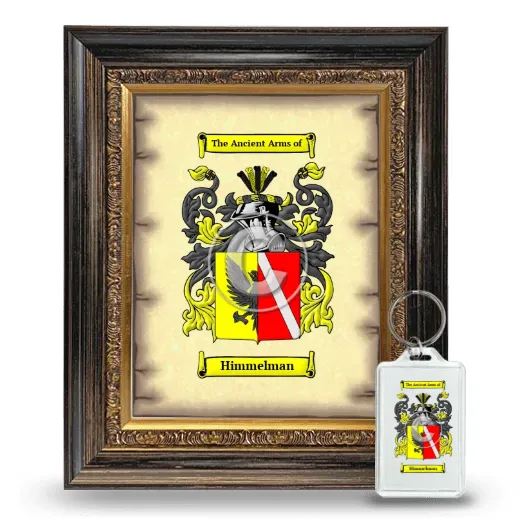 Himmelman Framed Coat of Arms and Keychain - Heirloom