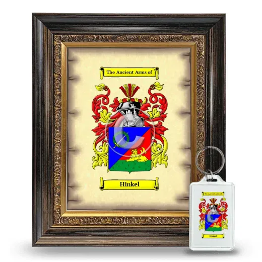 Hinkel Framed Coat of Arms and Keychain - Heirloom