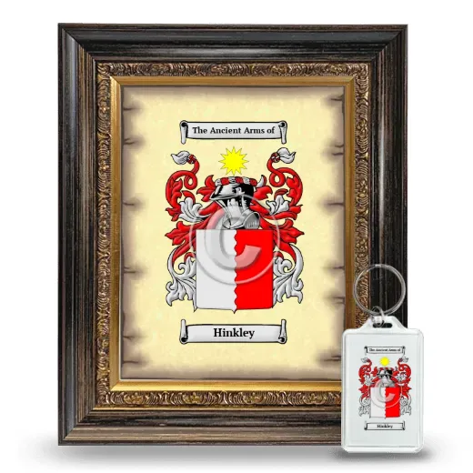 Hinkley Framed Coat of Arms and Keychain - Heirloom
